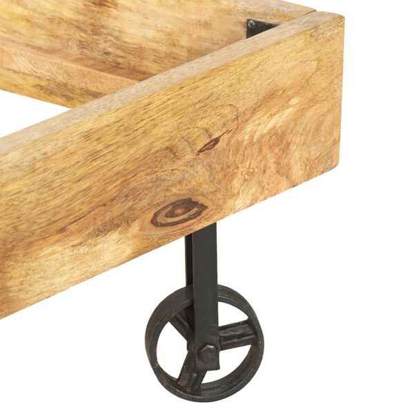 vidaXL S&auml;ngynrunko t&auml;ysi mangopuu 200x200 cm