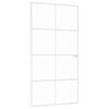 vidaXL Sis&auml;ovi valkoinen 102x201,5 cm karkaistu lasi ja alumiini ohut