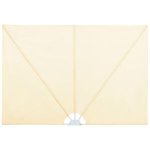 vidaXL Kokoontaittuva terassin sivumarkiisi kerma 240x160 cm