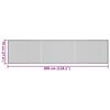 vidaXL Matto suorakaide musta 70x300 cm bambu