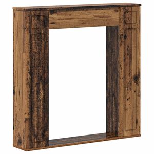 vidaXL Takan kehys Vanha puu 100 x 20 x 100 cm Tekninen puu