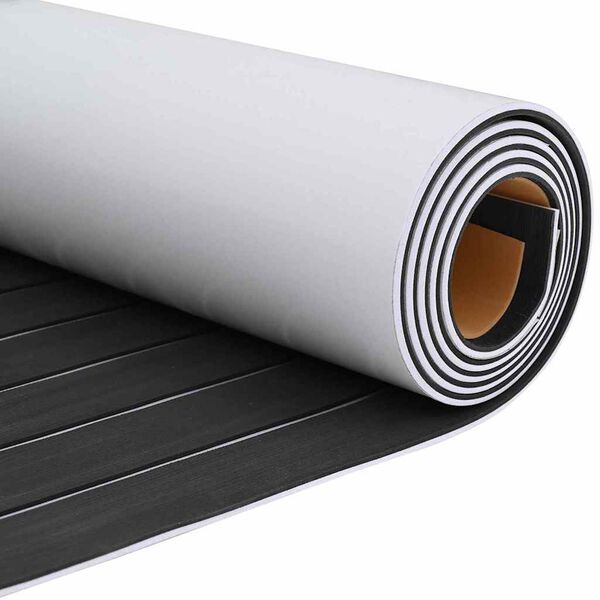 vidaXL Venepohja tummanharmaa ja valkoinen 240 x 60 cm EVA vaahto