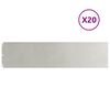 vidaXL Nurmikon reunalistat 20 kpl 25x103 cm ruostumatonta ter&auml;st&auml;