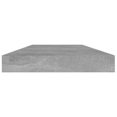 vidaXL Kirjahyllytasot 8 kpl betoninharmaa 40x10x1,5 cm lastulevy