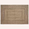 vidaXL Alue Matto Luonnollinen ja musta 160 x 230 cm Juutti