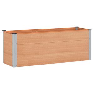 vidaXL Puutarhan Korotettu Kukkalaatikko Ruskea 150 x 50 x 54 cm