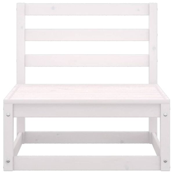 vidaXL Puutarhasohvan keskiosa antrasiitti tyynyt valk. täysi mänty