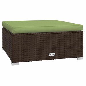 vidaXL Puutarharahi tyynyll&auml; ruskea 70x70x30 cm polyrottinki