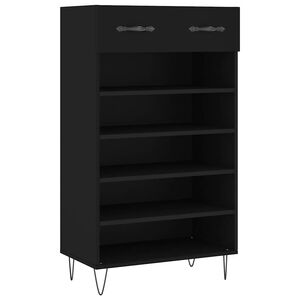 vidaXL Kenk&auml;kaappi musta 60x35x105 cm tekninen puu