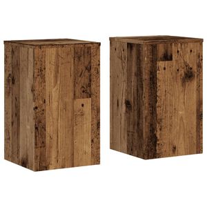 vidaXL Kasvitelineet 2 kpl vanha puu 30x30x50 cm tekninen puu