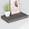 vidaXL Kelluvat sein&auml;hyllyt 2 kpl korkeakiilto harmaa 40x23x3,8 cm MDF