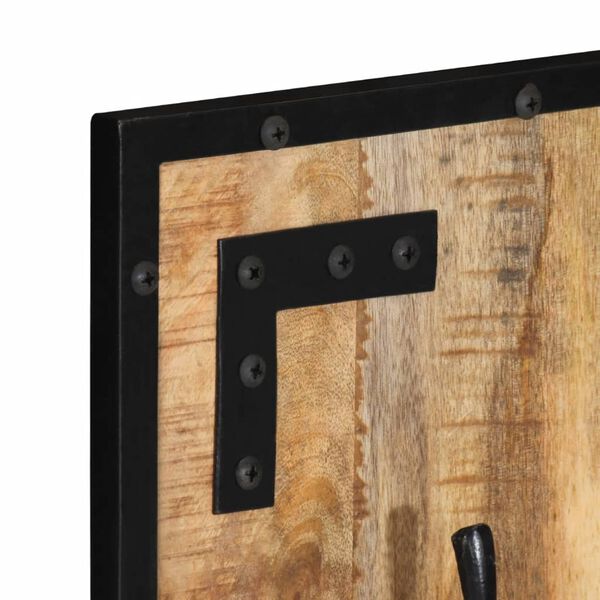 vidaXL Vaatenaulakko 35x8x110 cm t&auml;ysi karkea mangopuu