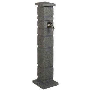vidaXL Puutarha-tankkeri Antrasiitti 26 x 26 x 101 cm PE