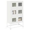 vidaXL Highboard Valkoinen 68x39x123 cm Teräs