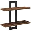 vidaXL Kelluvat hyllyt Vanha puu 40 x 15 x 40 cm Tekninen puu