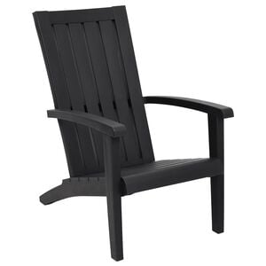 vidaXL Adirondack puutarhatuoli musta polypropeeni