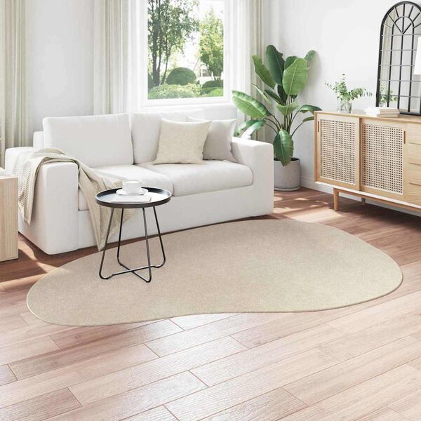 vidaXL Matto HUARTE Beige 160 x 230 cm Polyesteri