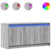 vidaXL TV-taso LED-valoilla harmaa Sonoma 100x34x50 cm tekninen puu