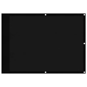 vidaXL Parvekesuoja musta 75x800 cm 100% polyesteri Oxford kangas