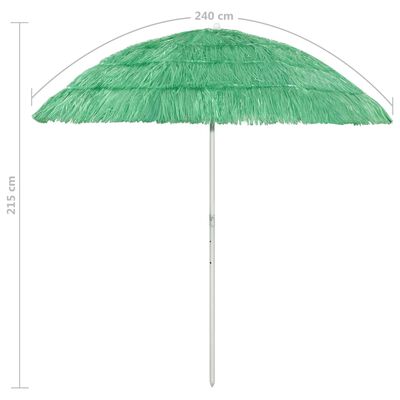 vidaXL Hawaii Rantavarjo vihreä 240 cm