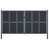 vidaXL Puutarhan portti ter&auml;s 400x200 cm antrasiitti