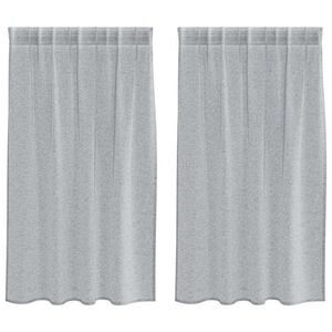 vidaXL Verhosatiini 2 pcs Tumma harmaa 140 x 140 cm Polyesteri