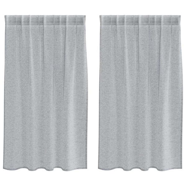 vidaXL Verhosatiini 2 pcs Tumma harmaa 140 x 140 cm Polyesteri