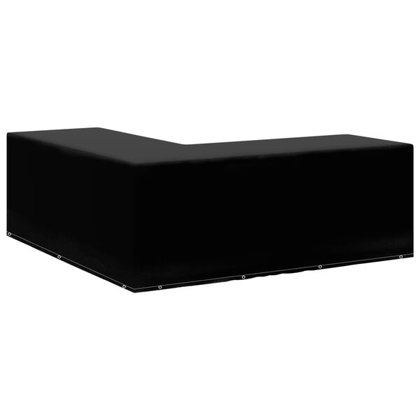 vidaXL Puutarhakalusteiden suojat 2kpl L-muoto 12rengasta 250x250x90cm