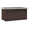 vidaXL Puutarhan s&auml;ilytyslaatikko ruskea 129x67x65 cm