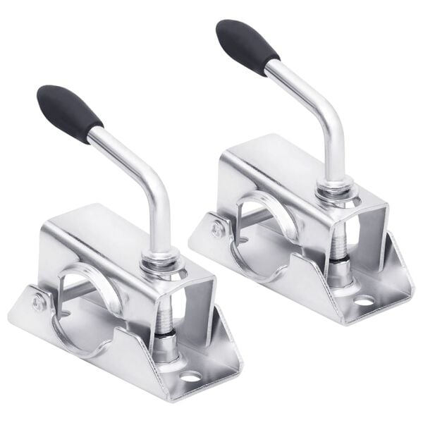 vidaXL Nokkapy&ouml;r&auml;n puristimet 2 kpl 13,5x6,5x14 cm galvanoitu ter&auml;s
