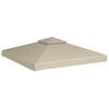 vidaXL Huvimajan vaihtokatto 310 g/m&sup2; Beige 3 x 3 m
