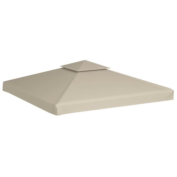 vidaXL Huvimajan vaihtokatto 310 g/m&sup2; Beige 3 x 3 m