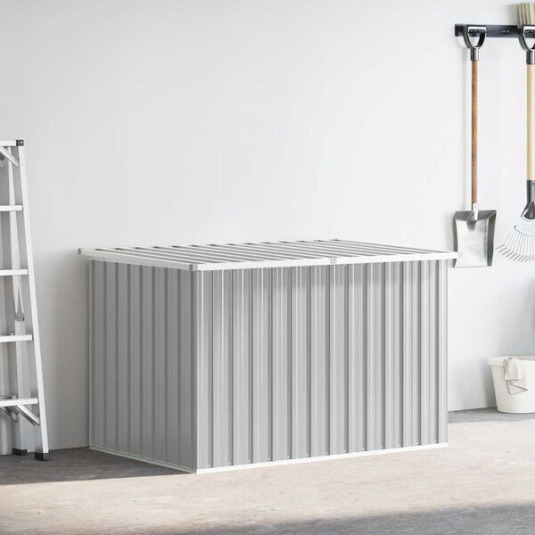 vidaXL Puutarhan varastoarkku harmaa 171x99x93 cm