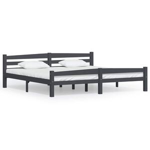 vidaXL S&auml;ngynrunko tummanharmaa t&auml;ysi m&auml;nty 200x200 cm