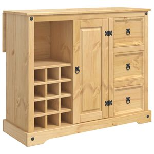 VidaXL Keitti&ouml;n s&auml;ilytys Hunajavaha 112 x 70 x 91,5 cm Massiivipine