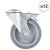 vidaXL Rullapy&ouml;r&auml;t pultinrei&acute;ill&auml; 12 kpl 100 mm