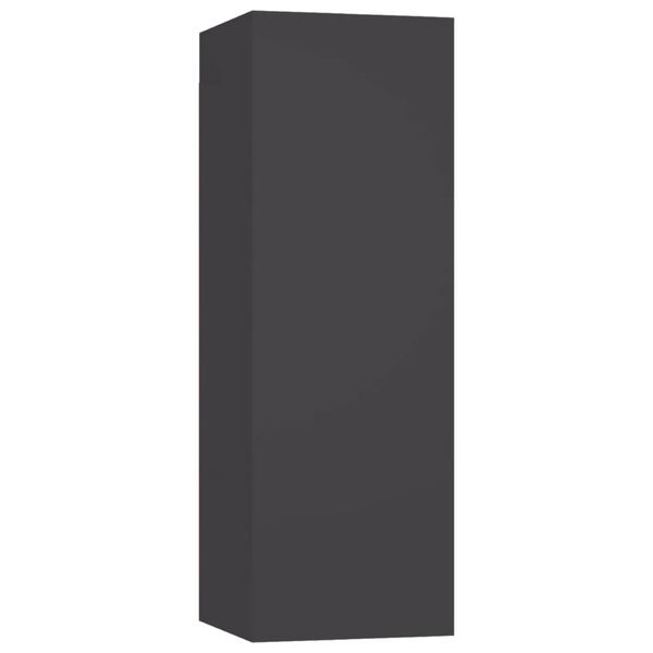 vidaXL 5-osainen TV-kaappisarja harmaa lastulevy