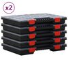 vidaXL Lajittelulaatikot 10 kpl 40x30x5 cm polypropeeni