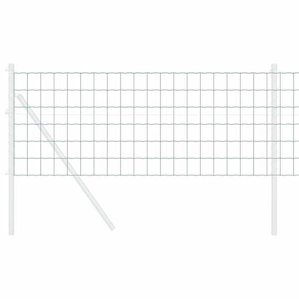 vidaXL Euroaita Vihre&auml; 0,4 x 50 m PVC-pintainen rauta