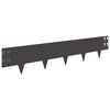 vidaXL Nurmireunus 30 pcs 100 x 20 cm Ter&auml;s Musta