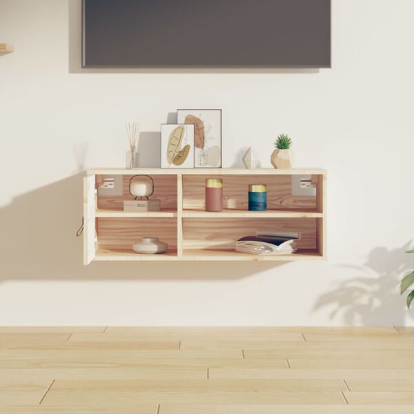vidaXL Seinäkaappi 80x30x30 cm täysi mänty