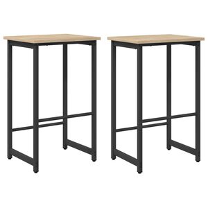 vidaXL Baarijakkara 2 kpl Sonoma-tammi 40 x 32 x 74 cm Tekninen puu