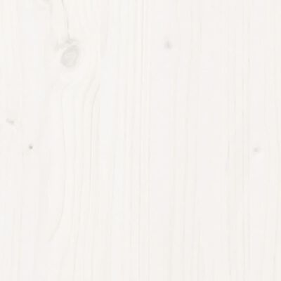 vidaXL Puutarhan kukkalaatikko valkoinen 60x60x60 cm täysi mänty