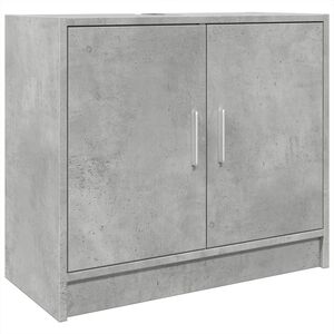 vidaXL Allaskaappi betoninharmaa 63x29x55 cm tekninen puu