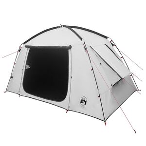 vidaXL M&ouml;kki teltta Valkoinen Mustoutus 300 x 210 x 156 cm Polyesteri
