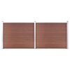 vidaXL Aitapaneelisarja WPC 353x146 cm ruskea