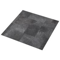 vidaXL PVC-lattialankku itseliimautuva 5,11 m² puukuvio harmaa