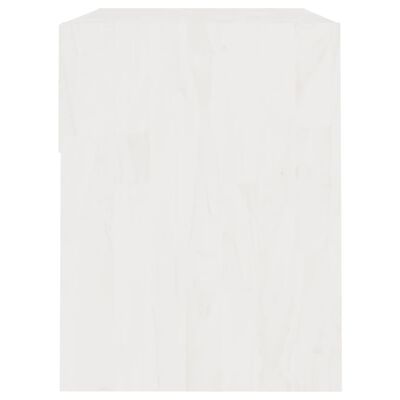 vidaXL Yöpöytä valkoinen 40x31x40 cm täysi mänty