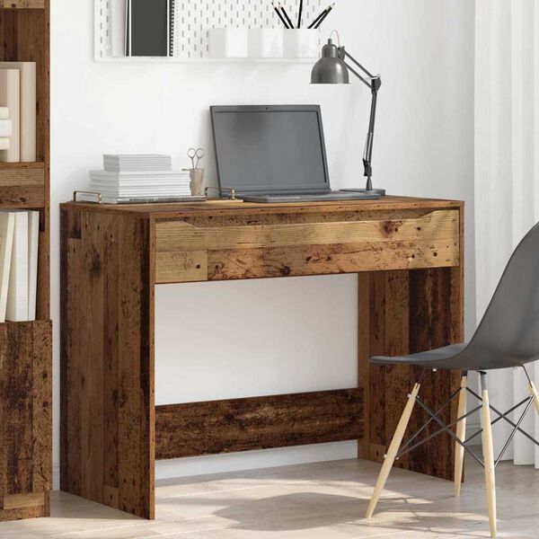 vidaXL P&ouml;yt&auml; laatikon kanssa Vanha Puu 100 x 50 x 78 cm Tekninen puu