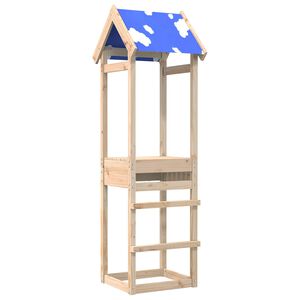 vidaXL Leikkitorni Ruskea 52,5 x 46,5 x 195 cm T&auml;ysi m&auml;nty